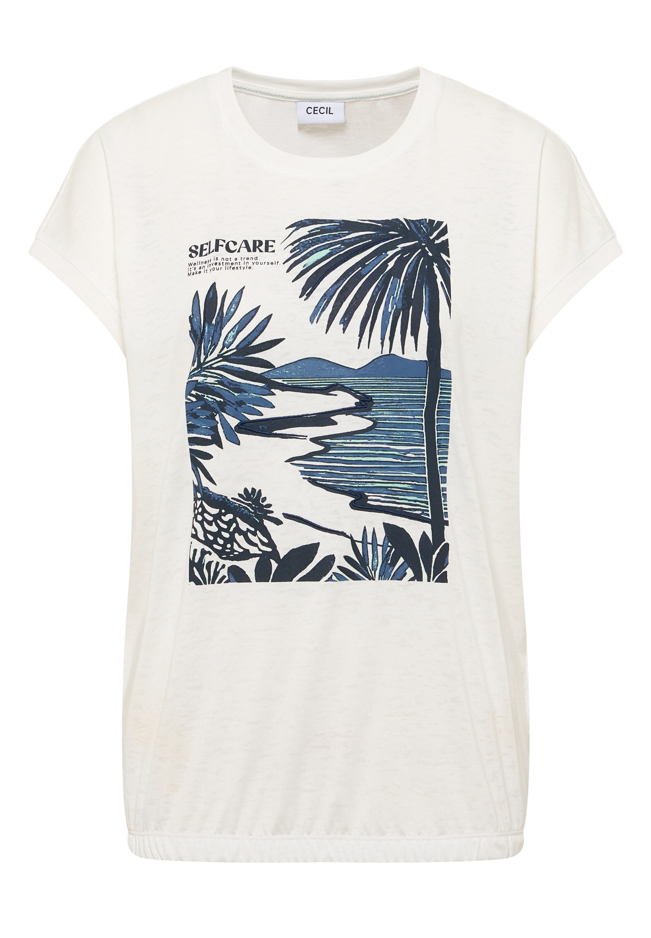 CECIL T-Shirt in Beige: Vorderseite