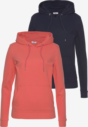 FLASHLIGHTS Flashlights Kapuzensweatshirt in dunkelblau / lachs, Produktansicht