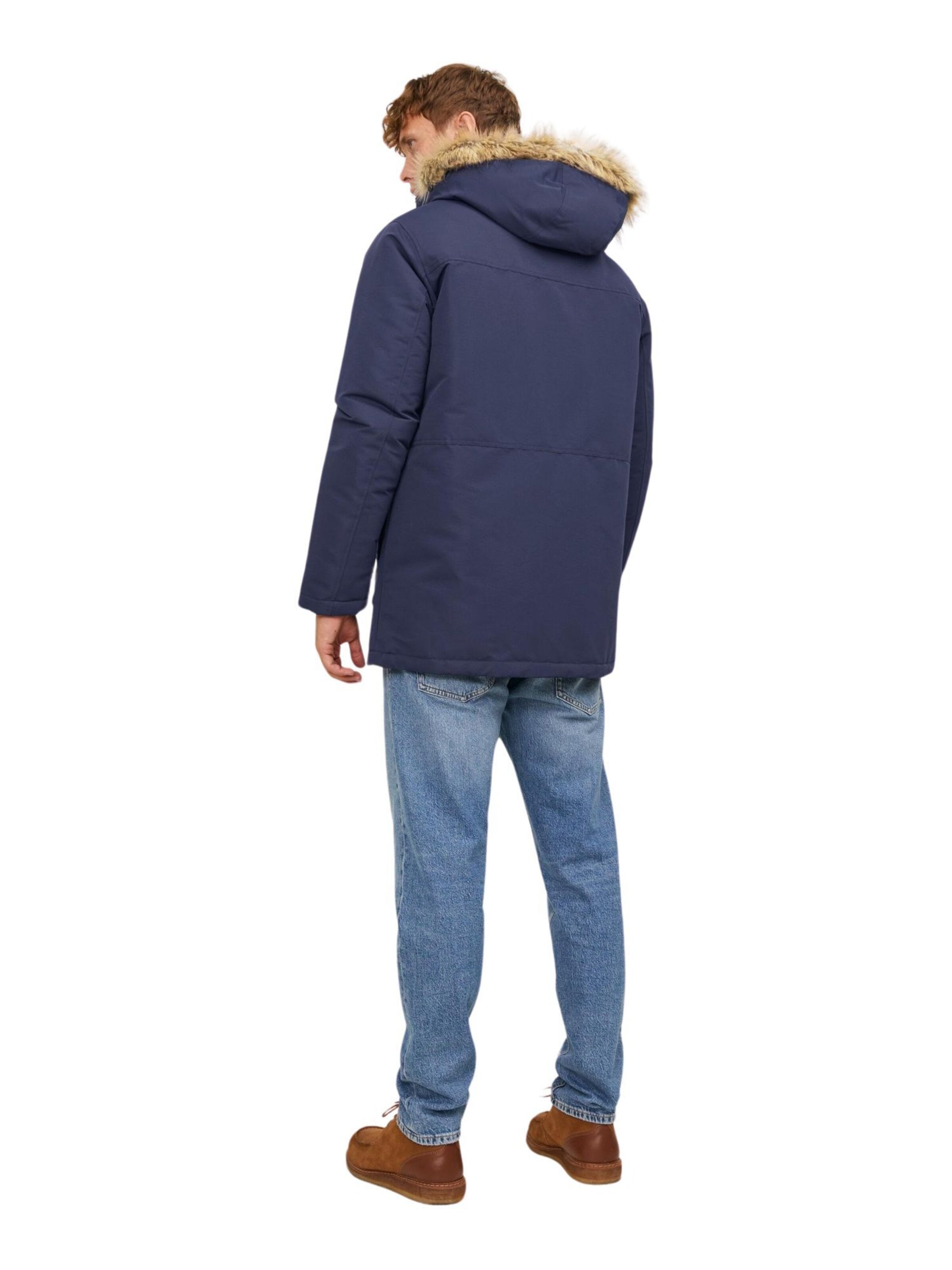 JACK & JONES Overgangsfrakke 'Wing' i blå