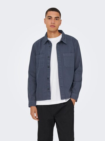 Only & Sons Between-season jacket 'ONSTimes' in Blue: front