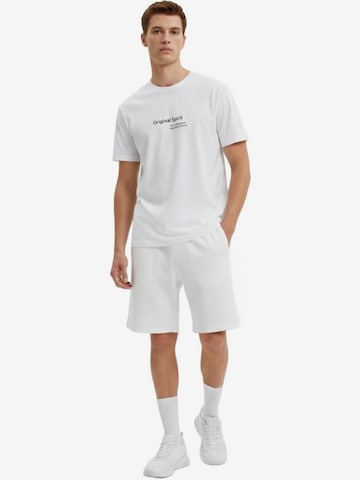 LTB Jeans - Camiseta 'Minimal Print T-Shirt' en blanco: frente
