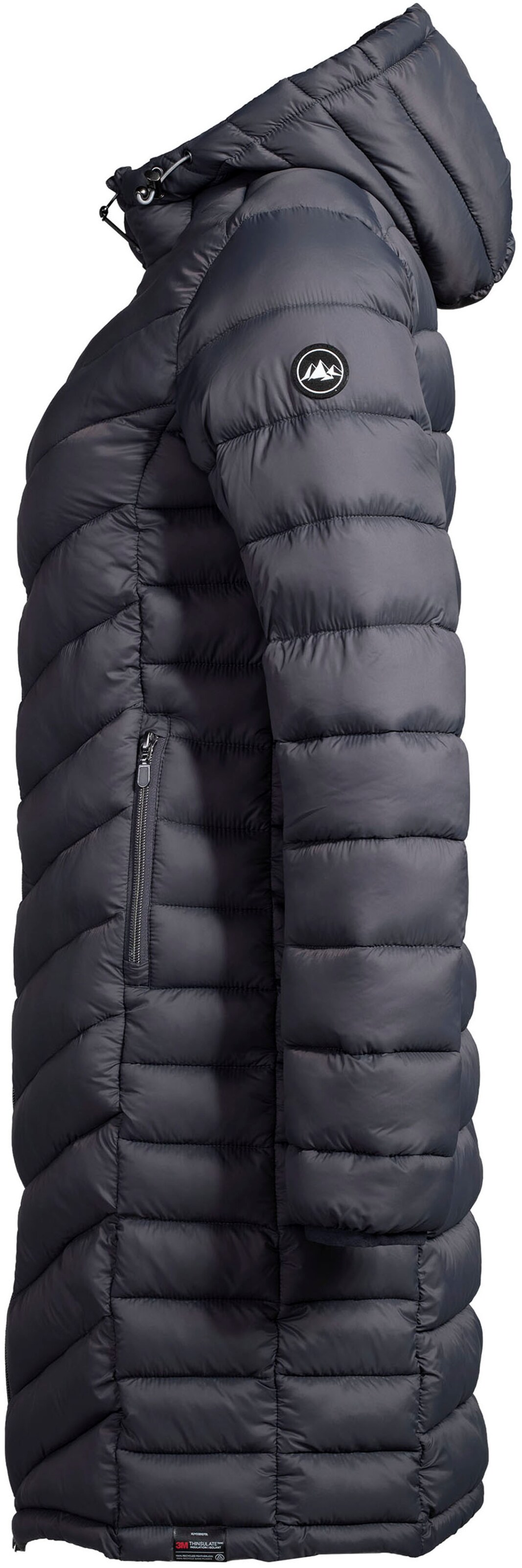 POLARINO Mantel in Schwarz