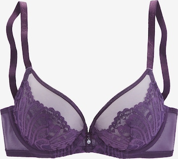 LASCANA T-Shirt Rintaliivi värissä lila: etupuoli