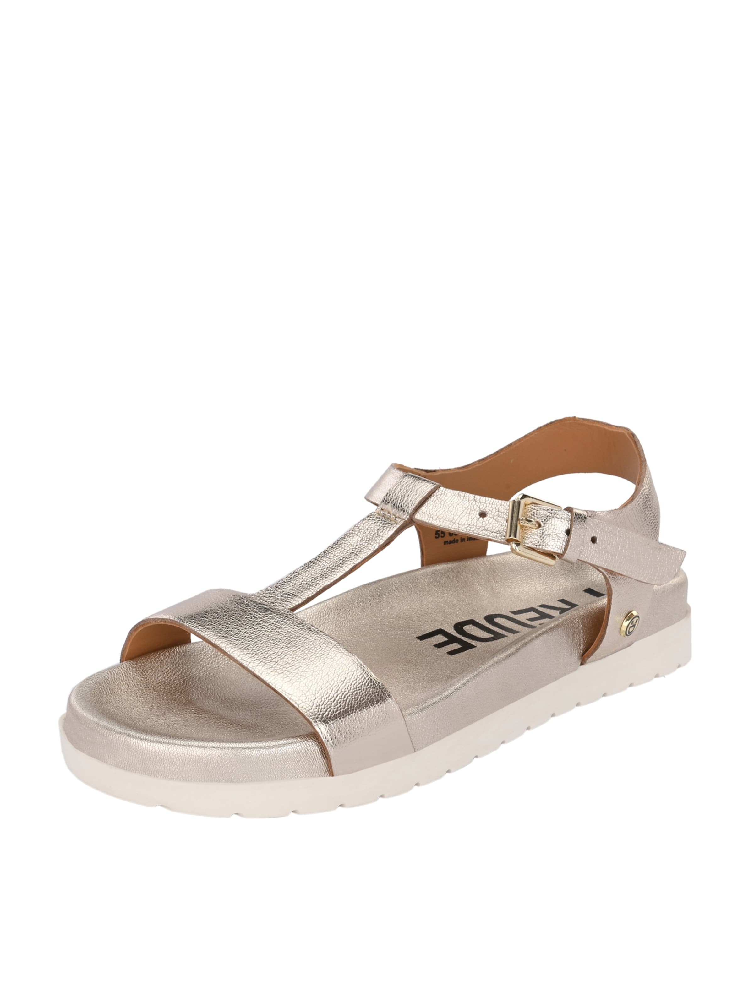 Sandales à lanières ' ARTE ' FREUDE en or : devant