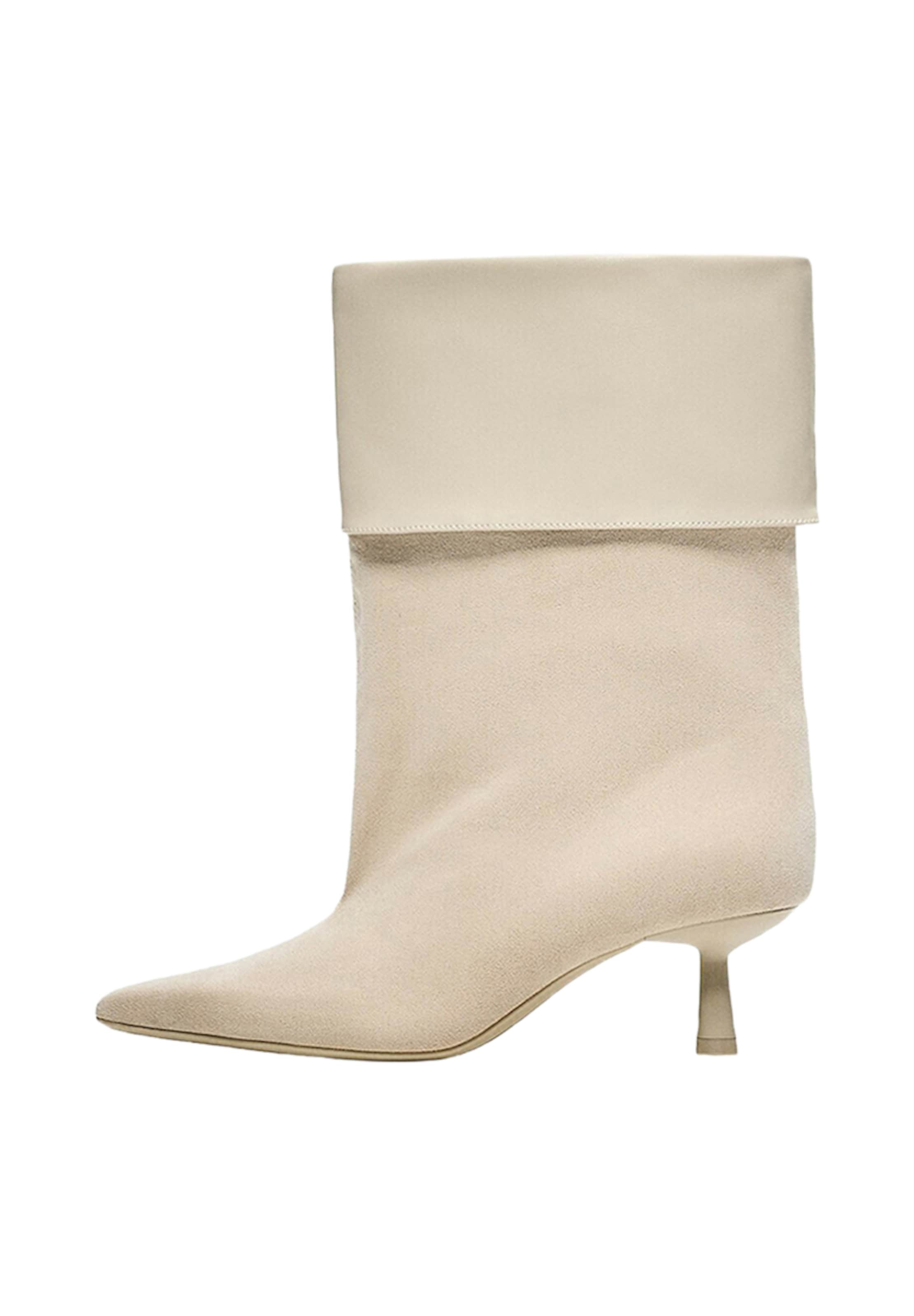 Stivaletto in 36 Bershka di colore bianco naturale, Visualizzazione prodotti