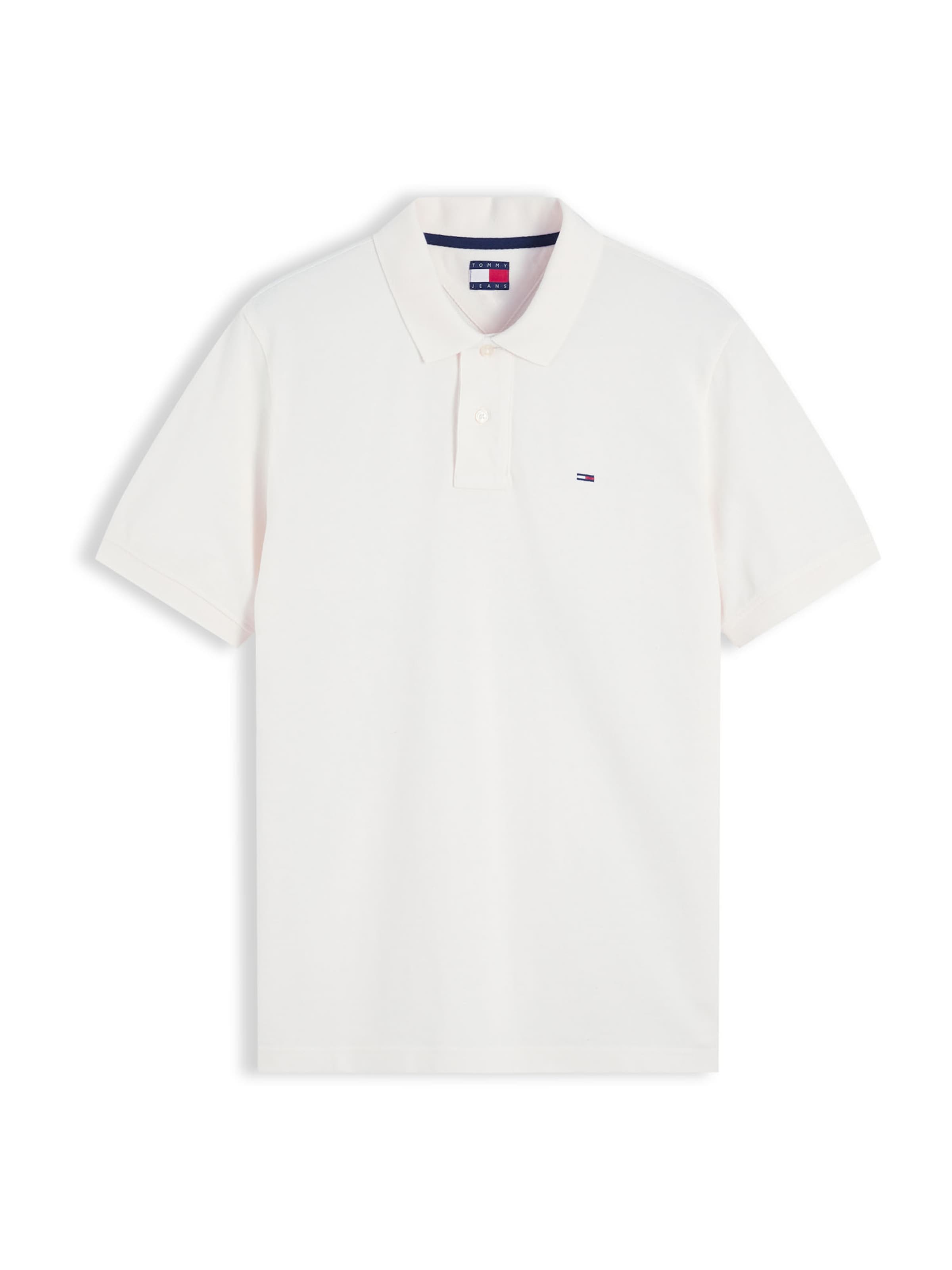 Tommy Jeans - Camisa 'ESS' em branco: frente
