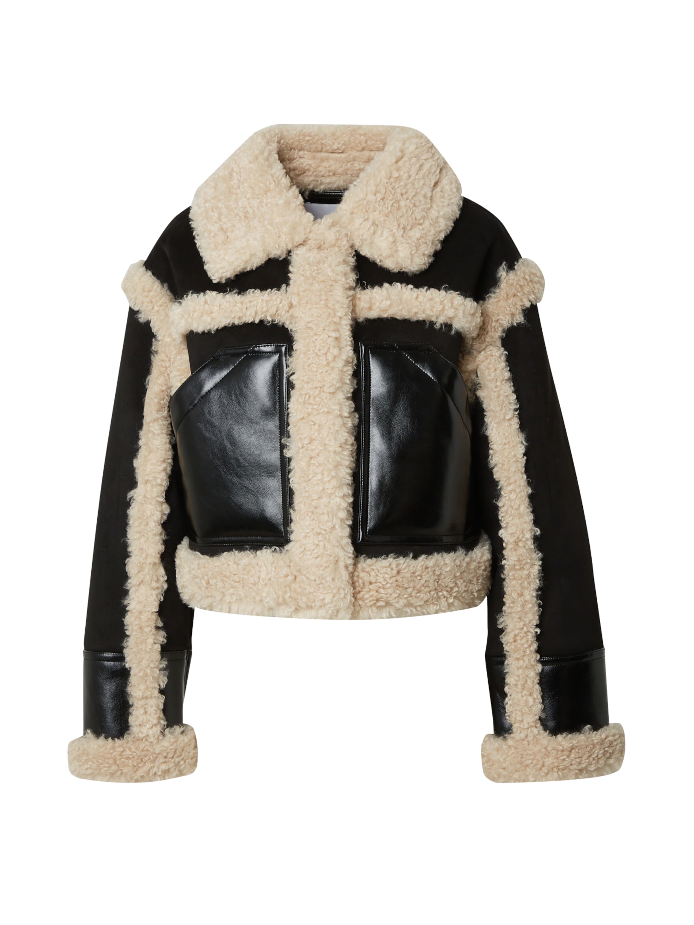 STAND STUDIO Přechodná bunda – černá: přední strana