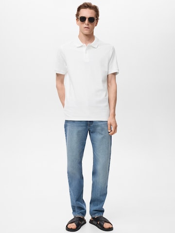 MANGO MAN T-shirt 'REA' i vit