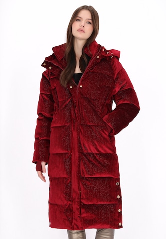 myMo at night Wintermantel in Rot: Vorderseite
