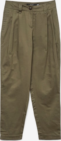 VERO MODATapered Hlače s naborima - zelena boja: prednji dio