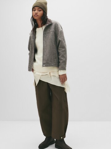 Pull&Bear Tussenjas in Grijs: voorkant