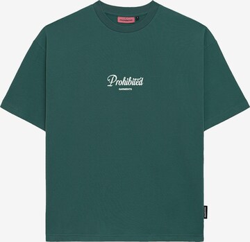Prohibited Shirt in Green: front