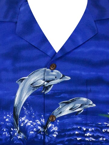 KY's Regular Fit Hemd 'Delfine'‌‌‌‌‌‌‌‌ in Blau