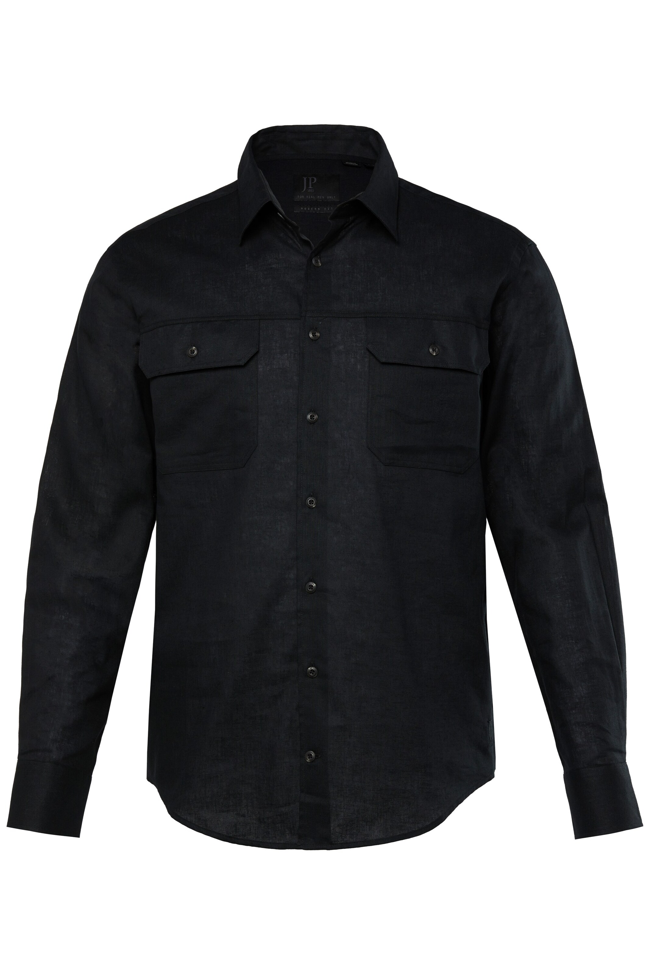 Coupe regular Chemise JP1880 en noir : devant