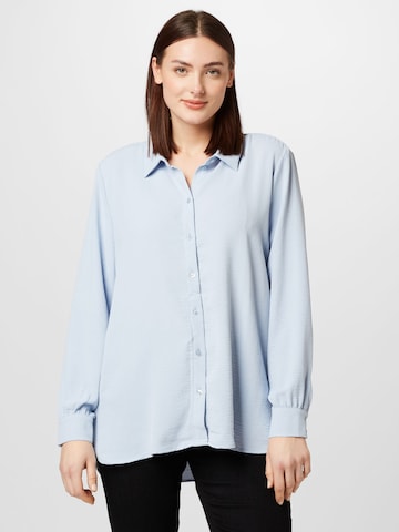 ABOUT YOU Curvy - Blusa 'Frederike' em azul: frente