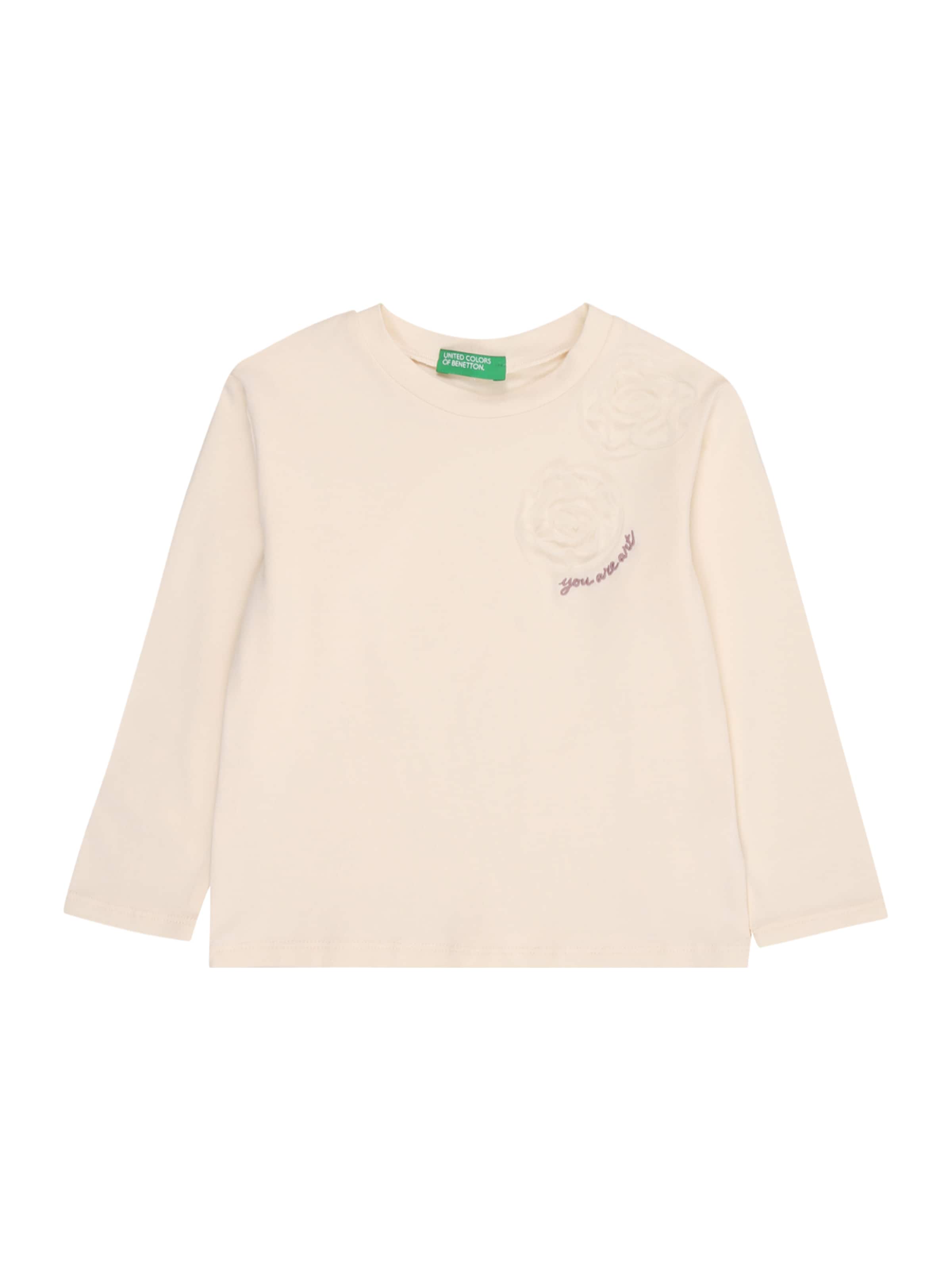 UNITED COLORS OF BENETTON Bluser & t-shirts i hvid: forside