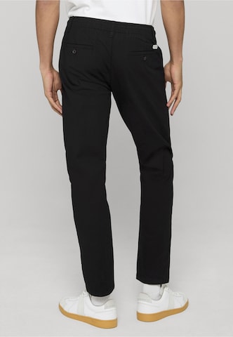 INDICODE JEANS Tapered Bandplooibroek 'Rosewood' in Zwart