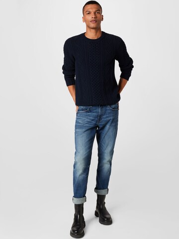 !Solid Pullover in Blau