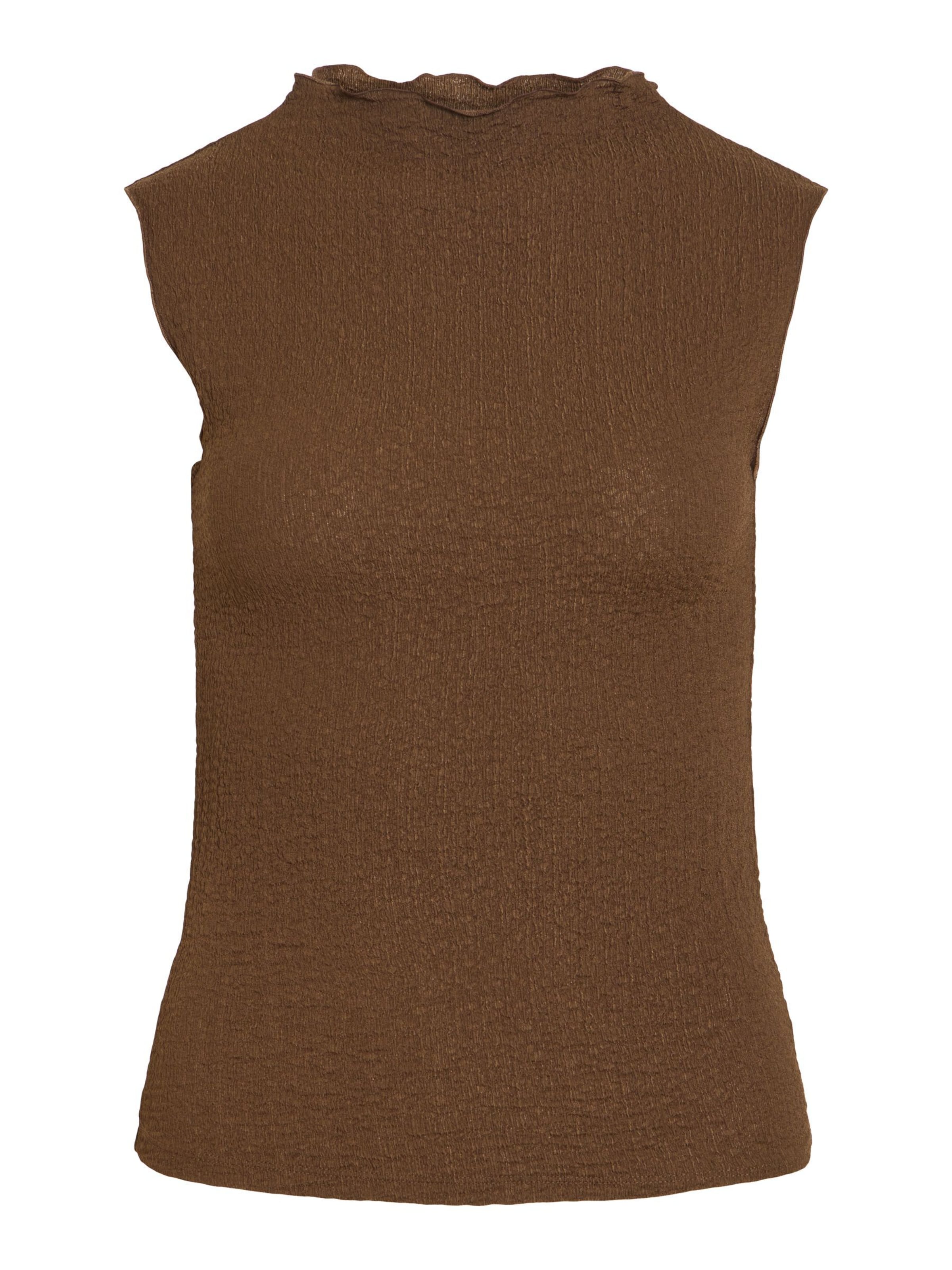VILA Top in Bruin: voorkant