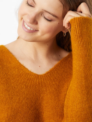 VERO MODA Pullover 'VMLefile' in Braun