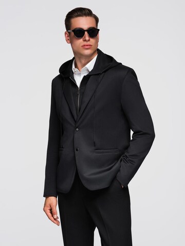 Ombre Regular Fit Businesshemd in Schwarz