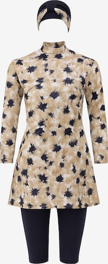 C&City Badeanzug in ecru / navy / weiß, Produktansicht