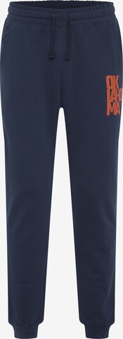 Oklahoma Jeans Pants ' mit Oklahoma Label Print ' in Blue: front