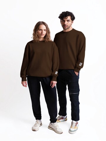 UNIQVIBE Sweatshirt in Brown: front