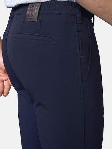 MEYER Slimfit Chinohose 'M5 Move 9-6196' in Blau