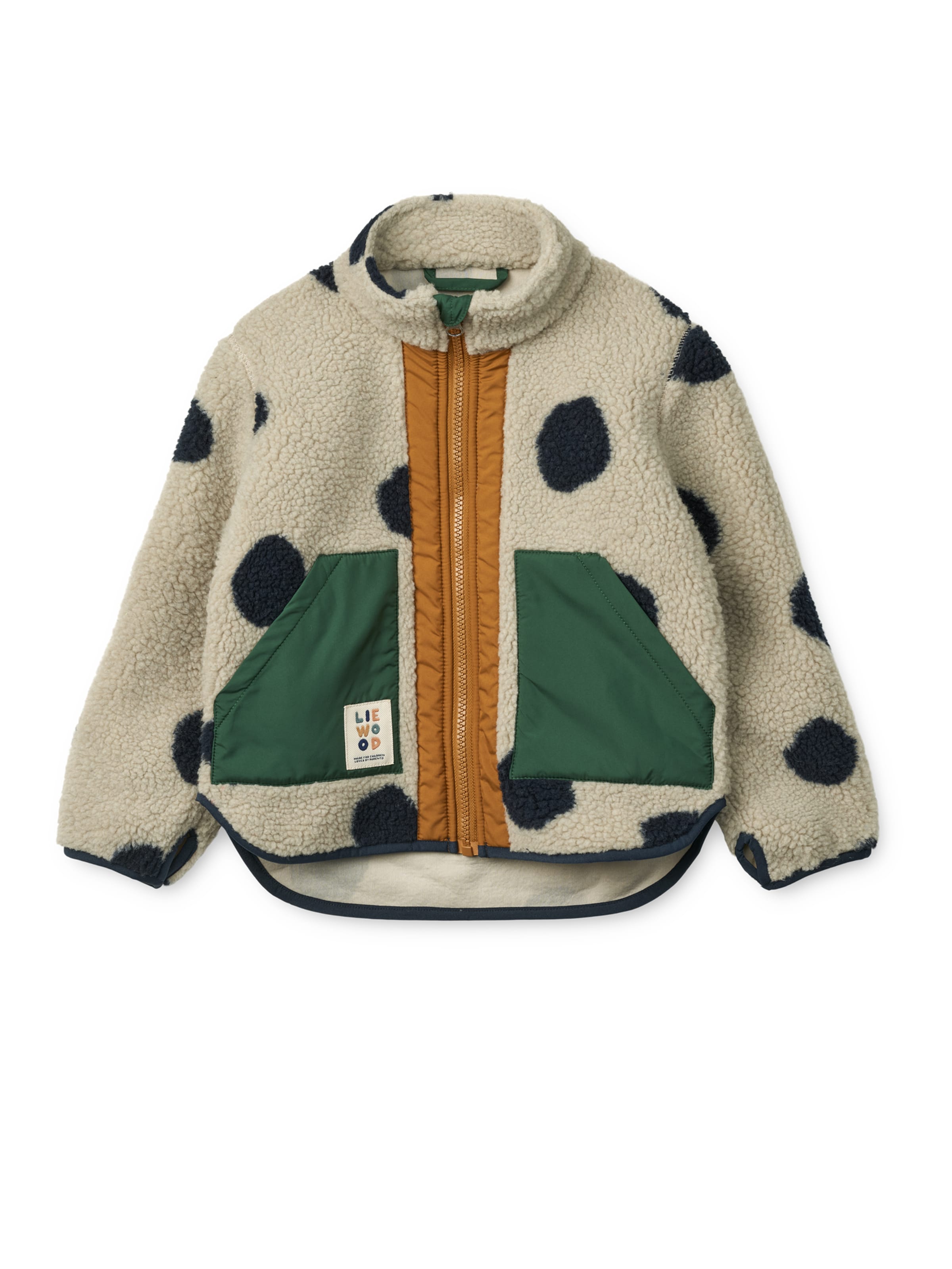 Liewood Поларено яке &#x27;Noam Pile&#x27; в бежово: отпред