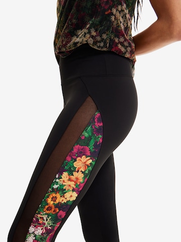 Desigual Skinny Legíny – černá