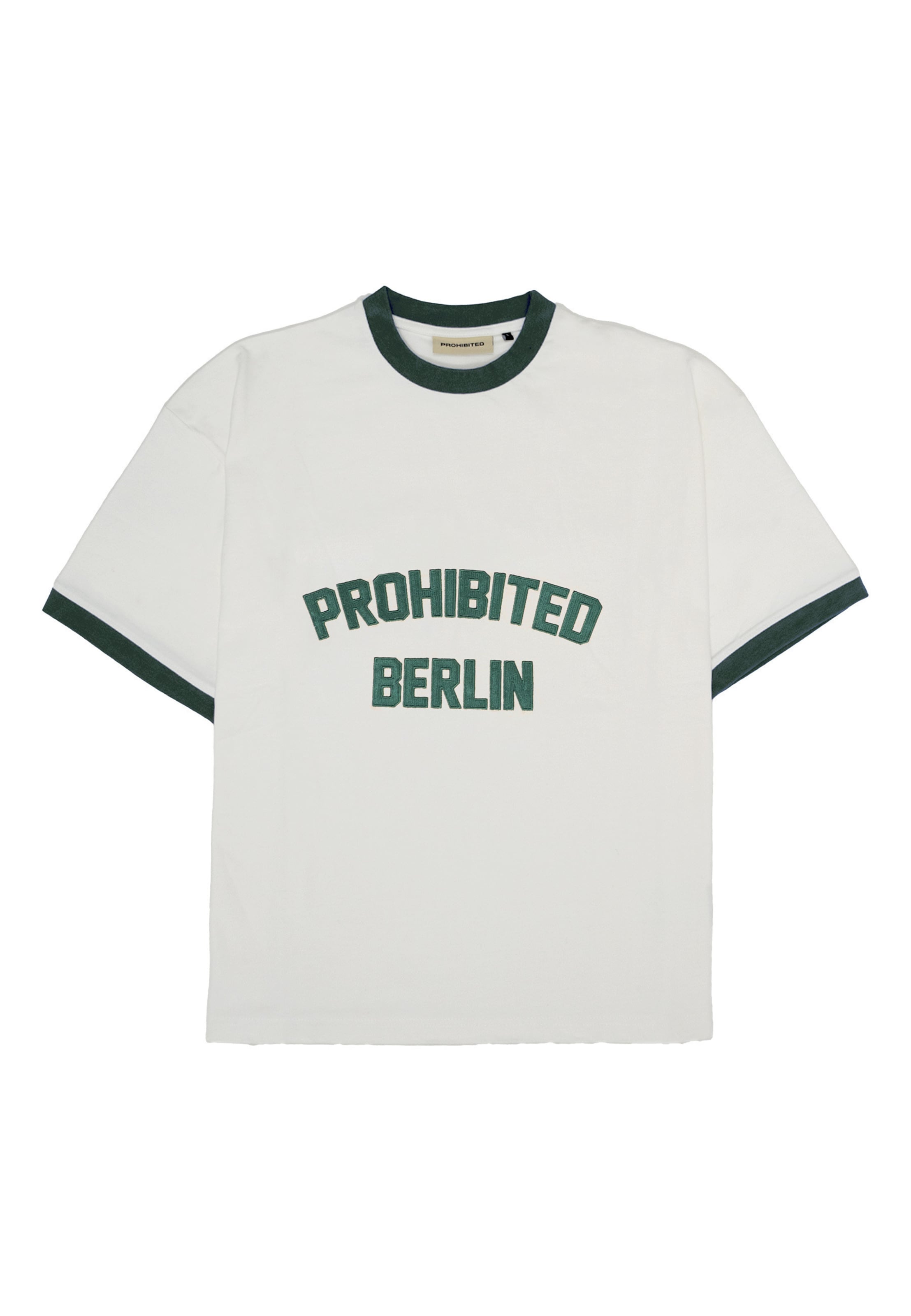 Maglietta di Prohibited in bianco: frontale