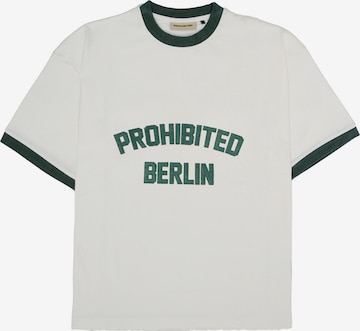 Maglietta di Prohibited in bianco: frontale