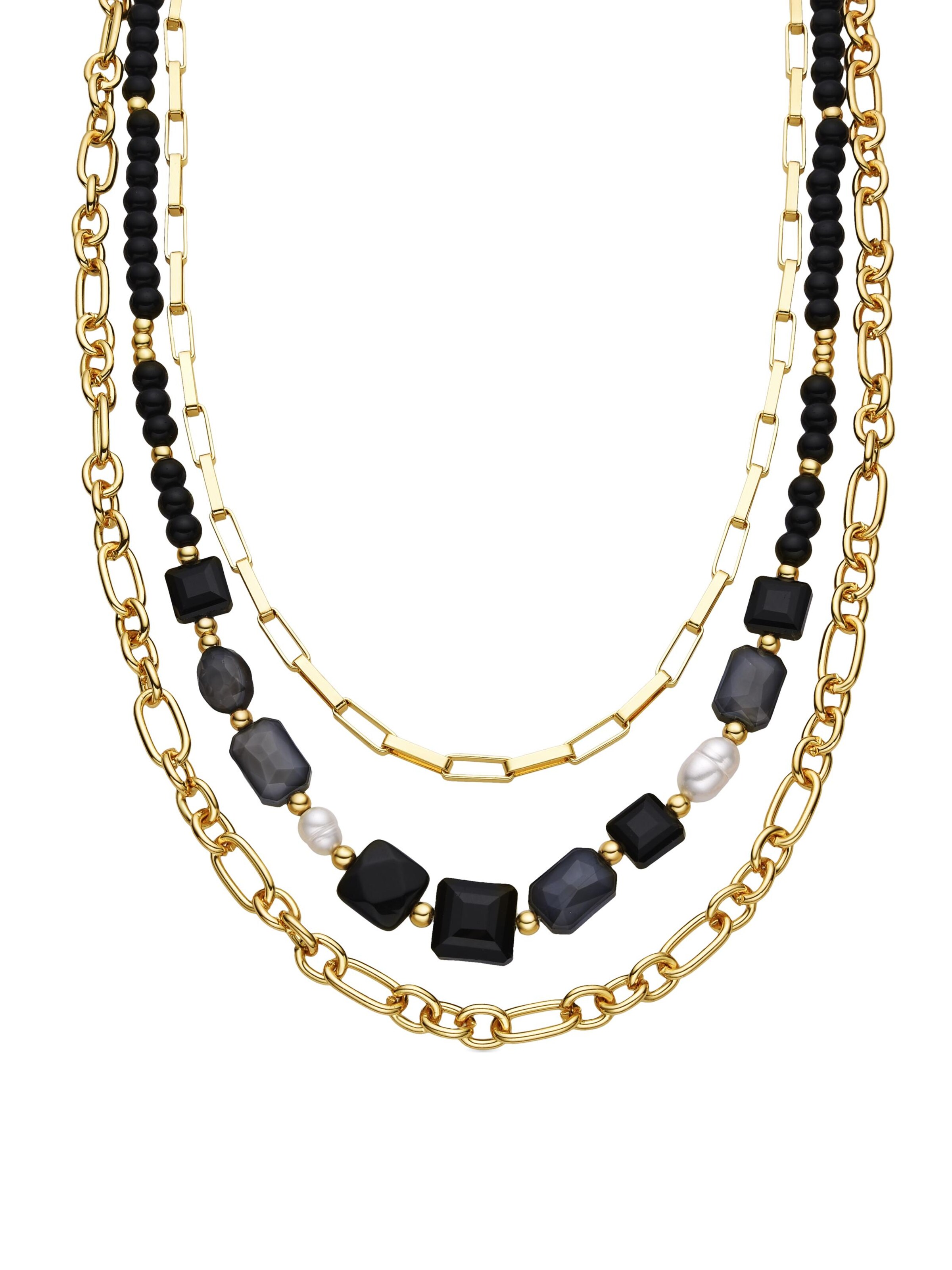 Luxenter - Cadena 'Nyste' en negro: frente