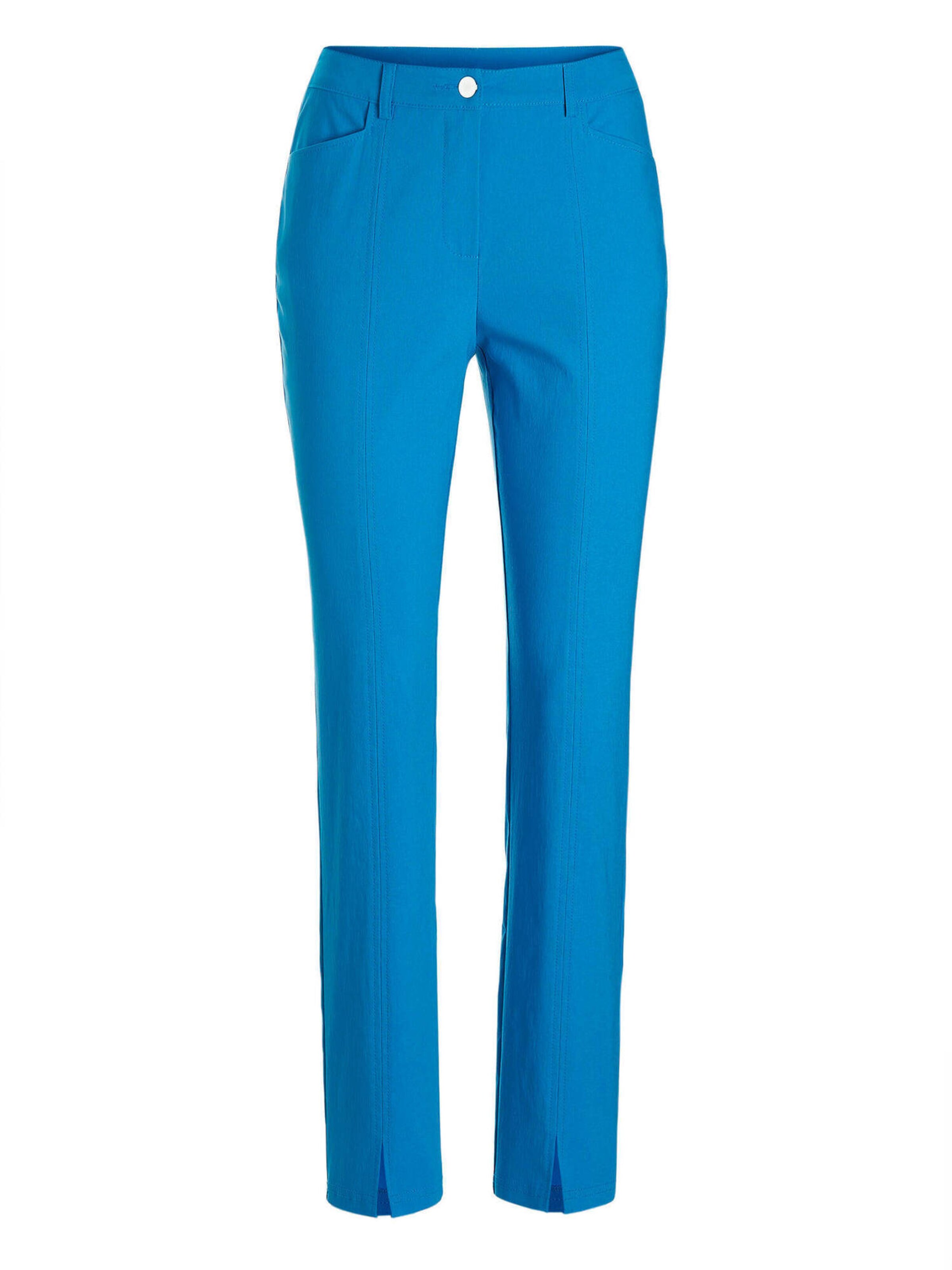 Goldner Slimfit Broek in Blauw: voorkant