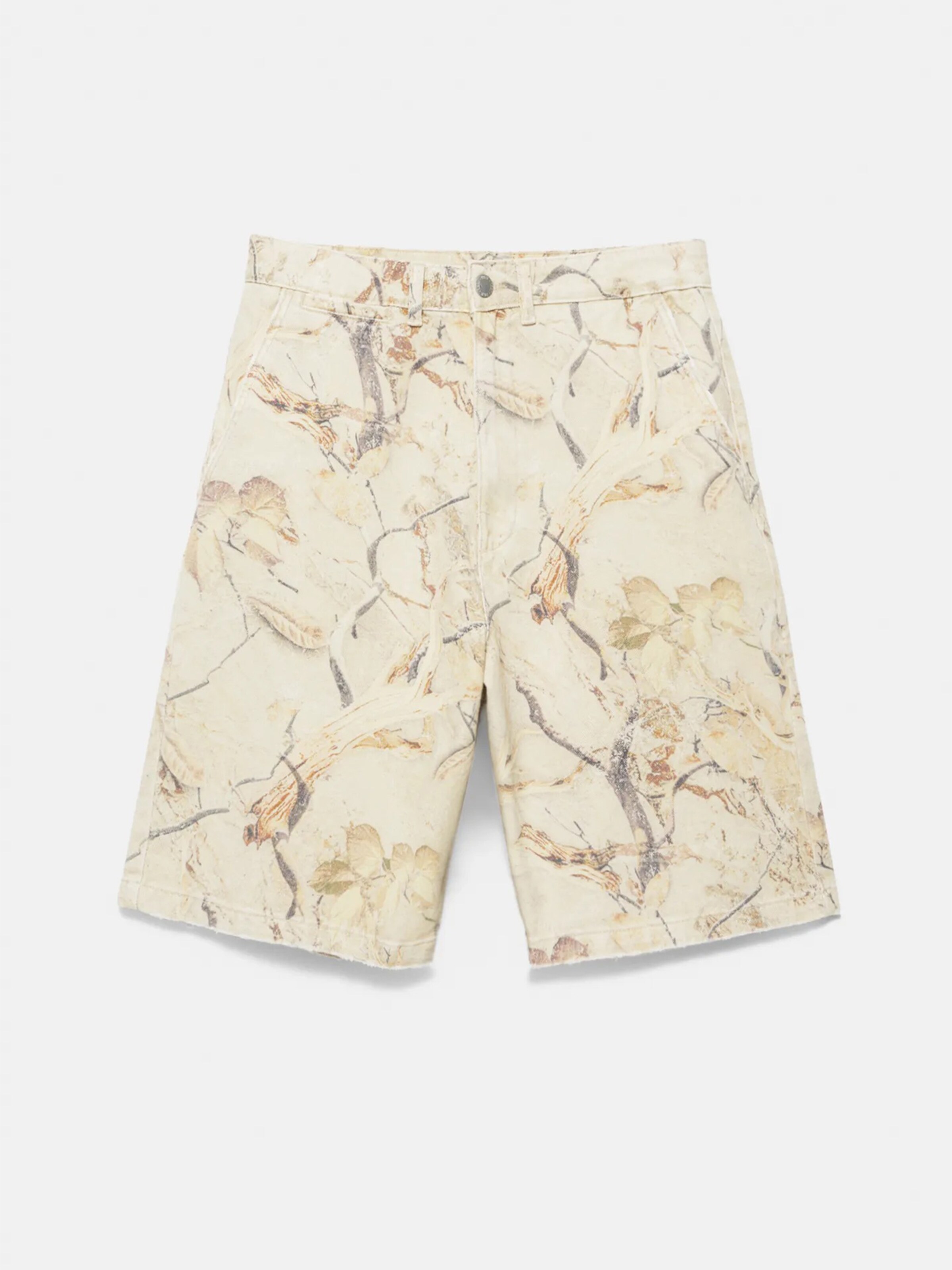Pull&Bear Štandardný strih Nohavice - Béžová