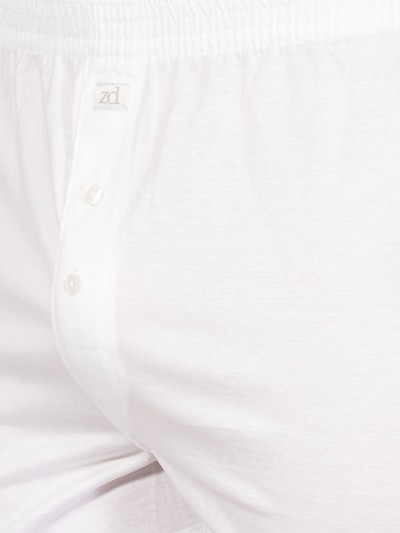 zd ZERO DEFECTS Boxer shorts 'Button Boxer Mercerized Cotton' in White, Item view
