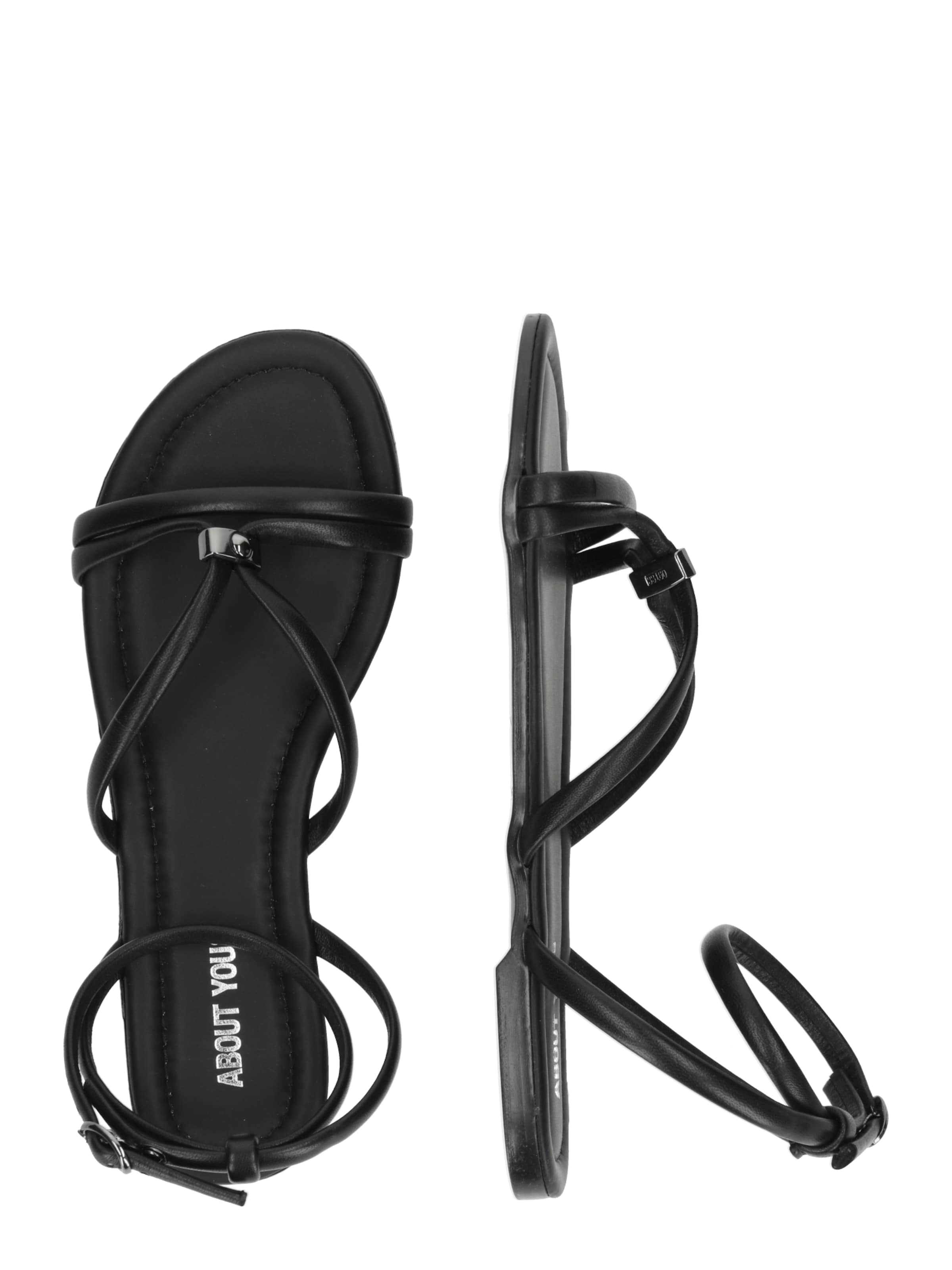 ABOUT YOU Strap Sandals 'Martha' in Black