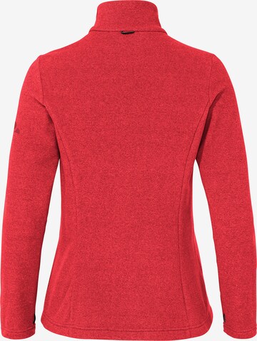 VAUDE Athletic Fleece Jacket in Red