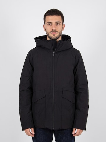 Parka di mezza stagione 'Letho' di elvine in nero: frontale