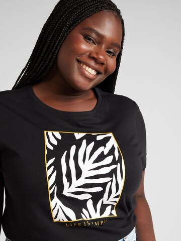 ONLY Carmakoma Shirt 'CARBOOSTERY' in Black
