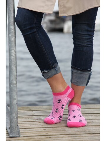 Chaussettes 'MERMAID socks' Sokisahtel en rose
