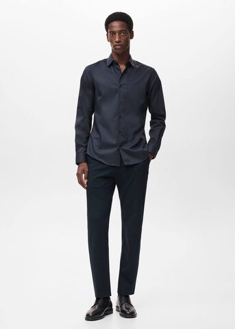 MANGO MAN Regular fit Button Up Shirt 'Palmar' in Blue