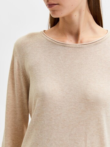 SELECTED FEMME Pullover 'LYDIA' in Beige