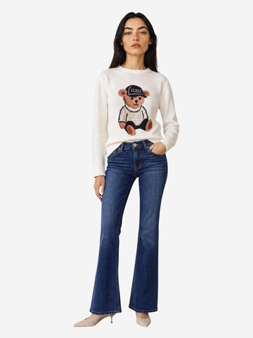 GUESS Trui 'LS CN ALICIA BEAR SW W6BR84 Z1927' in Wit