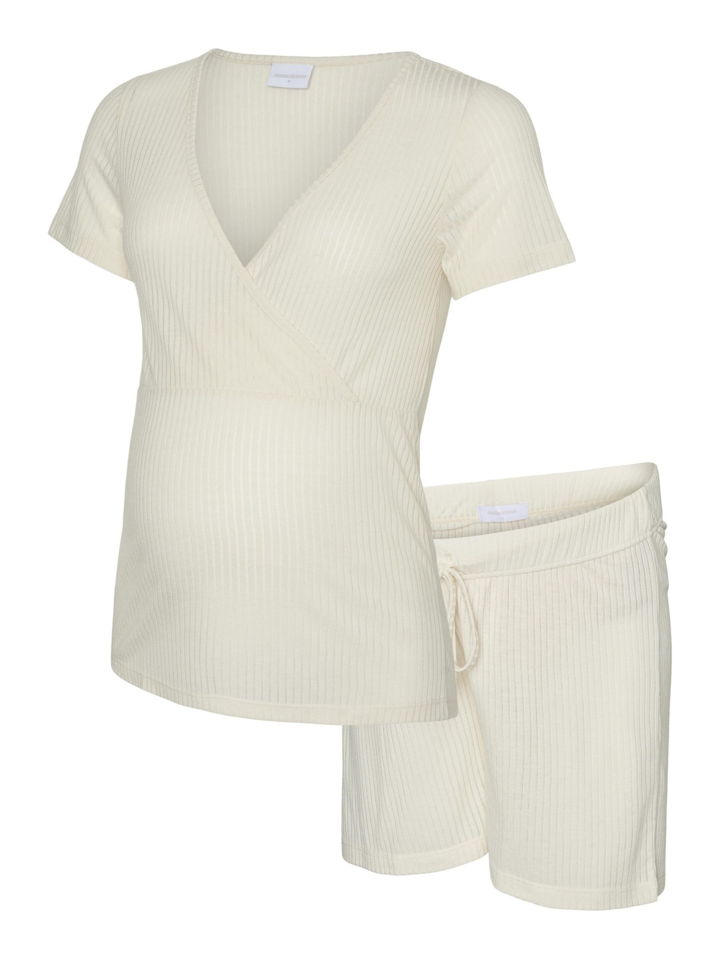 MAMALICIOUS Шорти 'MLPANSY' в бежово: отпред