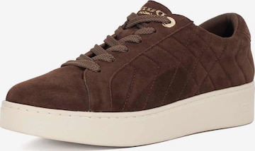 Baskets basses 'Egent' Dune LONDON en marron : devant