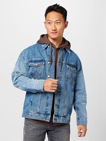 WRANGLER Tussenjas in Blauw: voorkant