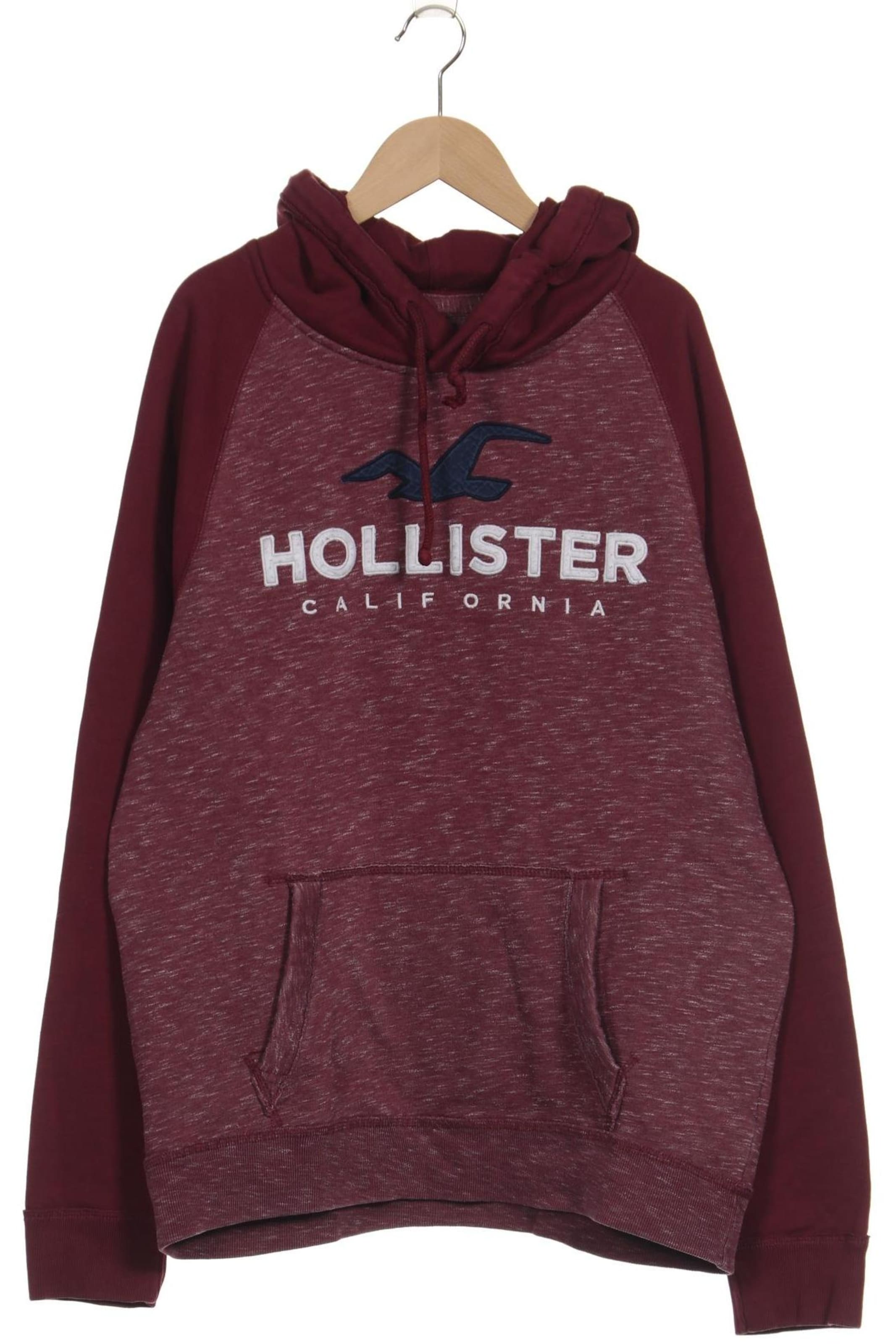 HOLLISTER Sweatshirt & Zip-Up Hoodie in L in Red: front