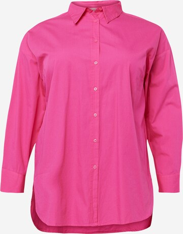 ONLY Carmakoma Bluse 'Minsa' in Pink: predná strana